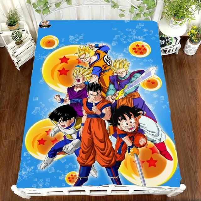 Розовый Dragon Ball Z, Комплект постельного белья с принтом аниме, простыня, Vegeta Son Goku, DRAGON BALL Z Zetto, Комплект постельного белья для детской комнаты - Цвет: Розовый
