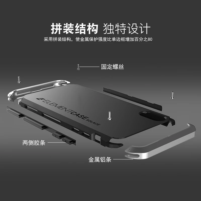 Случай для iPhone X 10 7 Plus чехол s Роскошный Алюминиевый бампер PC задняя крышка протектор для iPhone X чехол s сумка для телефона