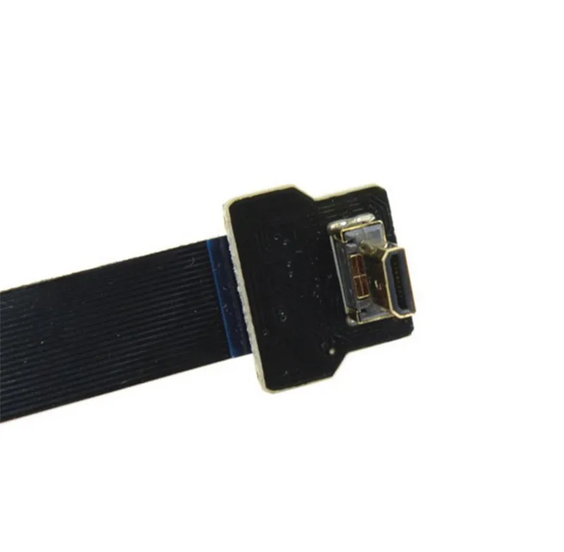 

FPV Micro HDMI Male Down Angled 90 Degree to Mini HDMI Female FPC Flat Cable for Multicopter Aerial Photography 0.1m/0.2m/0.5m