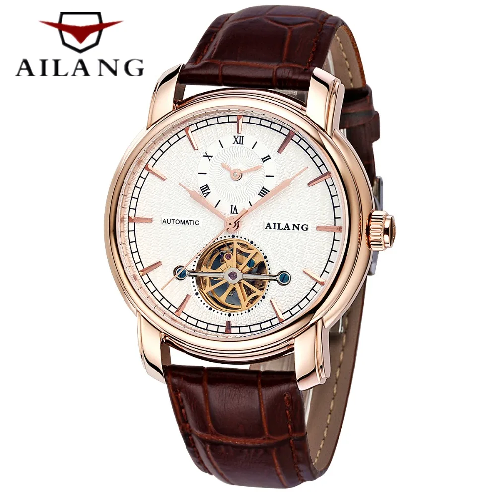 AILANG высококачественные мужские часы Топ бренд класса люкс Tourbillon механические