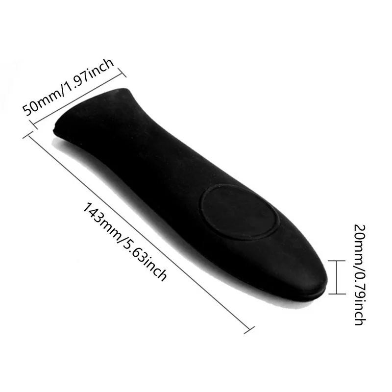 Urijk 2018 New Fashion Hot Handle Holder Black Silicone Cover for Cast Iron Assist Handles Sale | Дом и сад