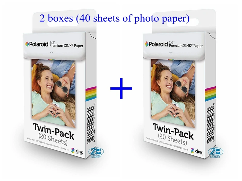 40 листов фотобумаги Премиум ZINK бумага для мгновенной фотокамеры Polaroid Z2300 Snap Touch Zip