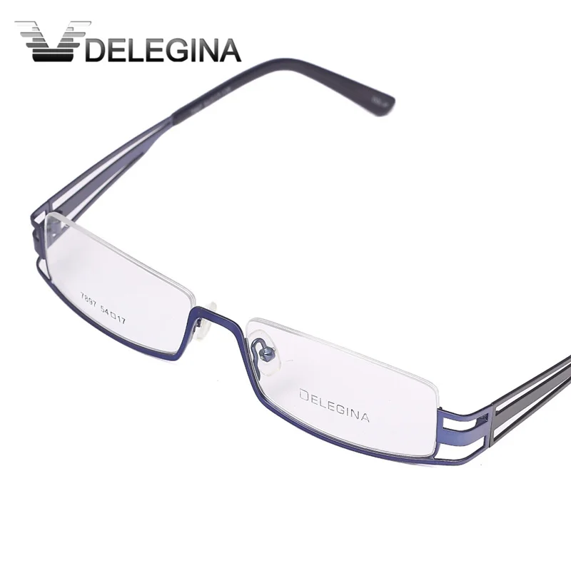 Мода 2018 полуободковая брендовая дизайнерская оправа для очков мужские