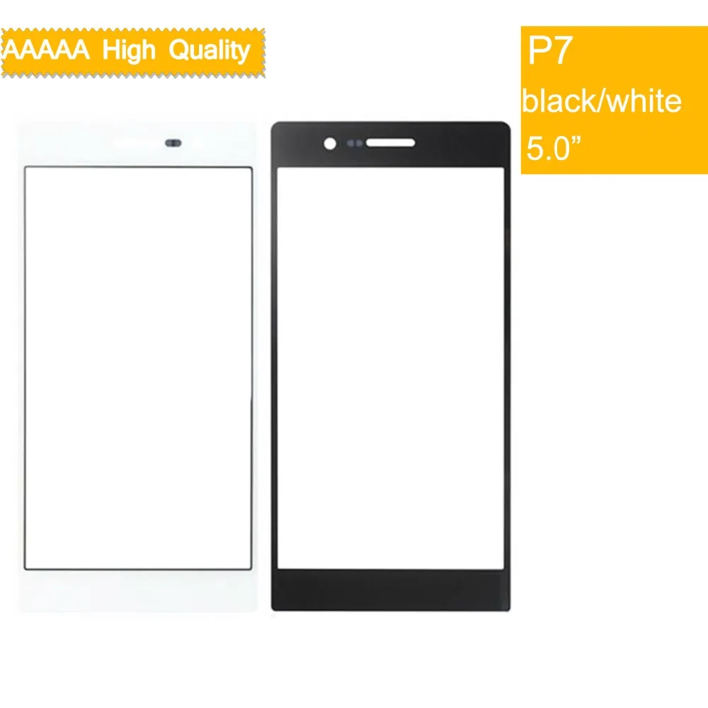 Передняя панель P6 P7 для Huawei Ascend стеклянная сенсорный экран линза Замена внешнее