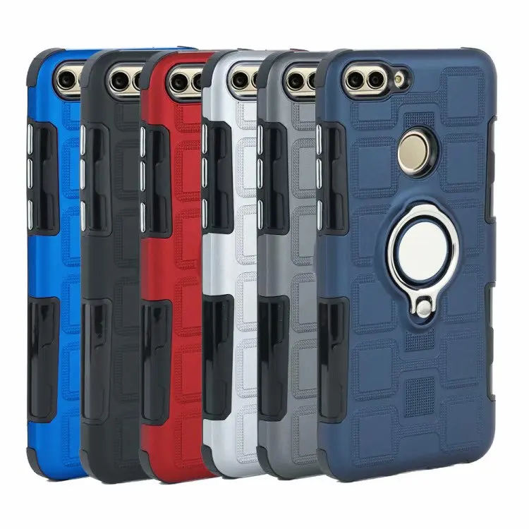 Чехол для huawei P Smart cover FIG-L21 FIG-LX1 FIG L21 LX1 fundas палец кольцо подставка держатель магнит мягкий чехол для телефона из ТПУ kimTHmall