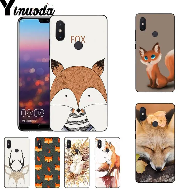 Чехол для телефона Yinuoda с изображением Милого Животного лисы Xiaomi Mi 6 Mix2 Mix2S Note3 8 8SE