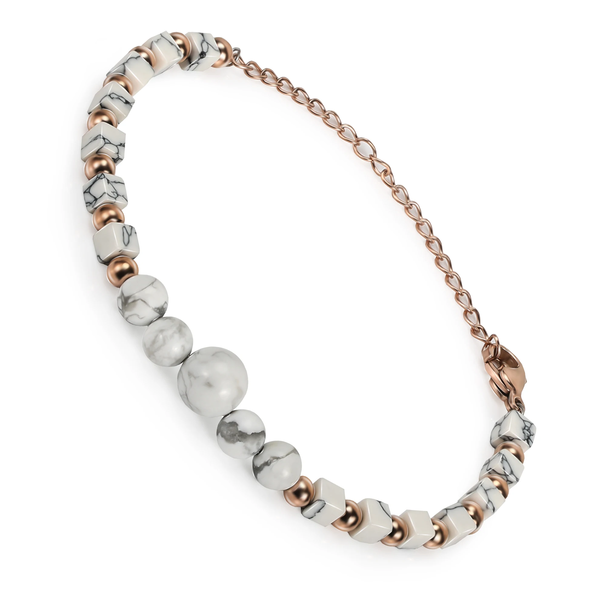 

Stylish Natural White Pine Beads Bracelet Health Bangles For Women Men Jewelry