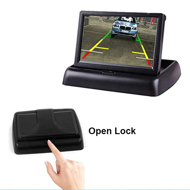 YuanTing 4,3 дюймовый автомобильный монитор TFT lcd& ночное видение Водонепроницаемая резервная парковочная камера Универсальная широкоугольная Автомобильная камера заднего вида