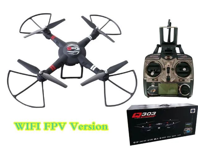 Большой Профессиональный радиоуправляемый Дрон Q303 2 4G 4CH 6 Axis One Aixs Gimbal 5 8G FPV rc