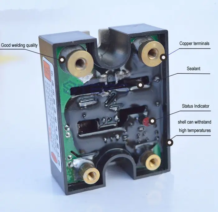 Твердотельные бесконтактные реле 24 В постоянного тока 10 А с лампой твердотельные