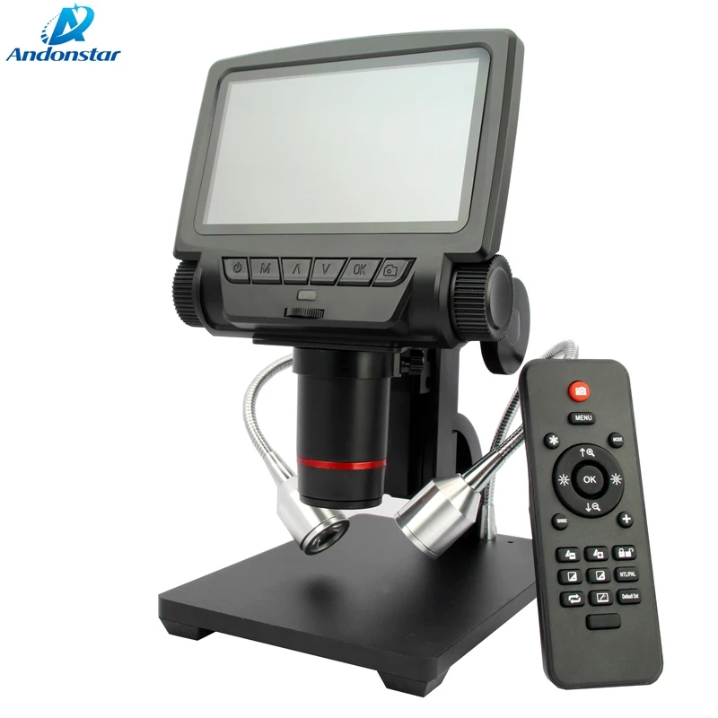 Цифровой микроскоп Andonstar HDMI/AV дистанционный usb с большим объективом для