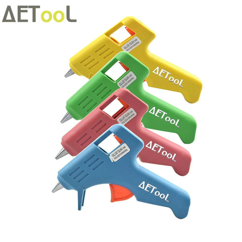 Aecool 10 Вт цветной термоплавкий клеевой пистолет термоэлектрический