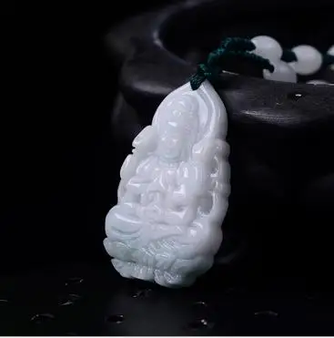 Подвеска из натурального бирманского камня Гуаньинь ожерелье подвеска