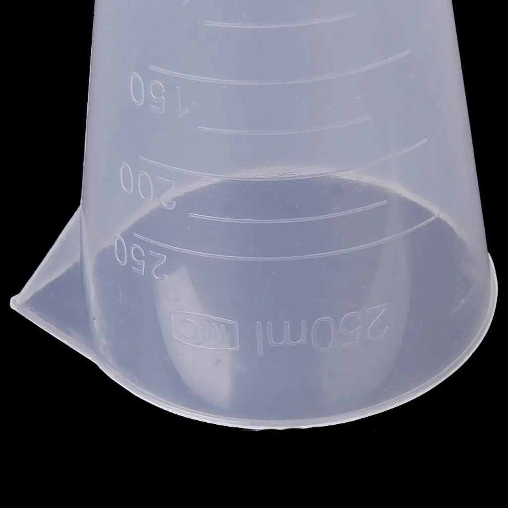 Доступные 250 мл прозрачные пластиковые конусные мерные чашки|250 ml|plastic cone cupsml measure |