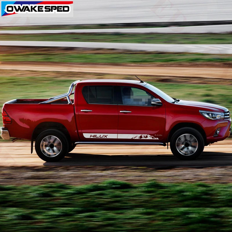 Автомобильная Наклейка для Toyota Hilux Vigo Revo Rocco спортивные полосы автомобильная