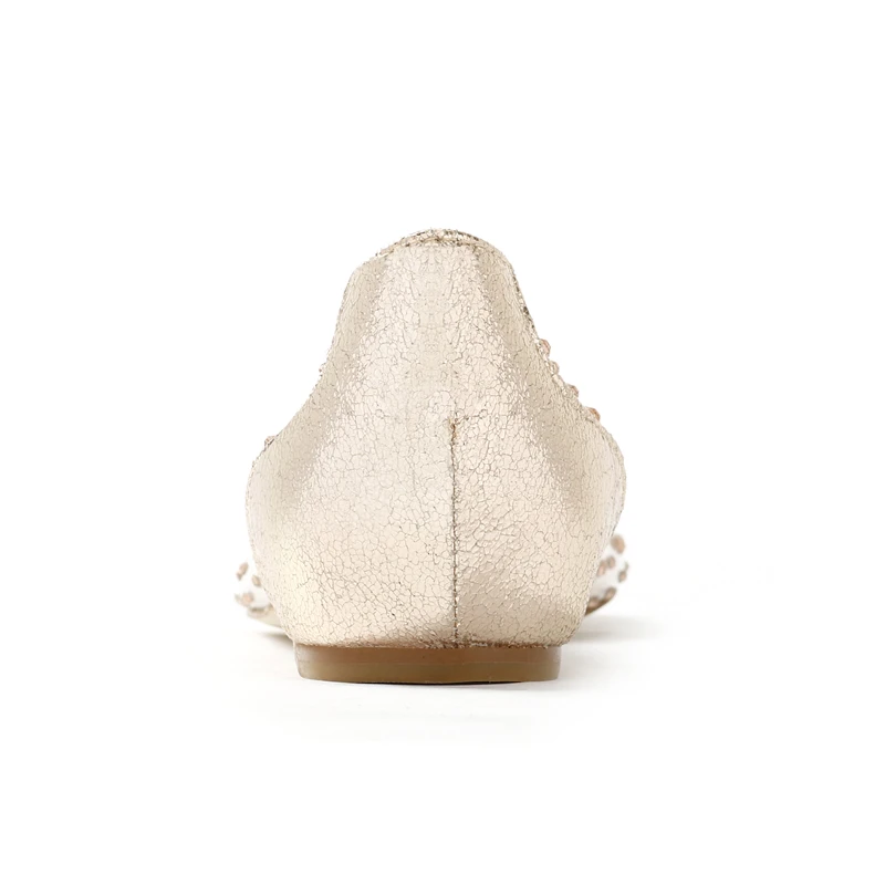 Buono Scarpe/блестящие Прозрачные Свадебные туфли на плоской подошве с острым носком; Роскошные женские туфли со стразами; летние туфли на плоской подошве со стразами