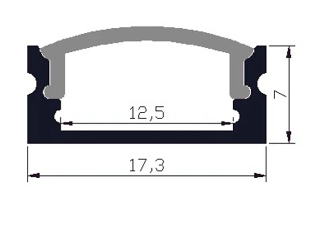 30 м (30 шт.) в партии 1 за штуку анодированный алюминиевый профиль экструзии для