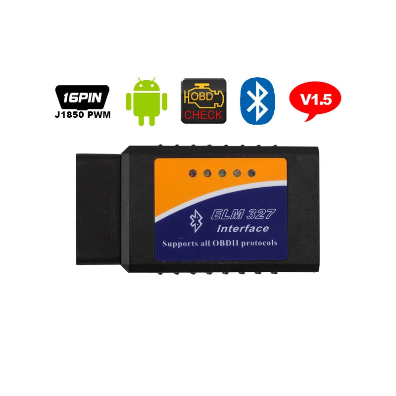 TUAO ELM327 V1.5 Bluetooth OBD2/OBDII Code Reader автомобиля диагностический инструмент мини сканер