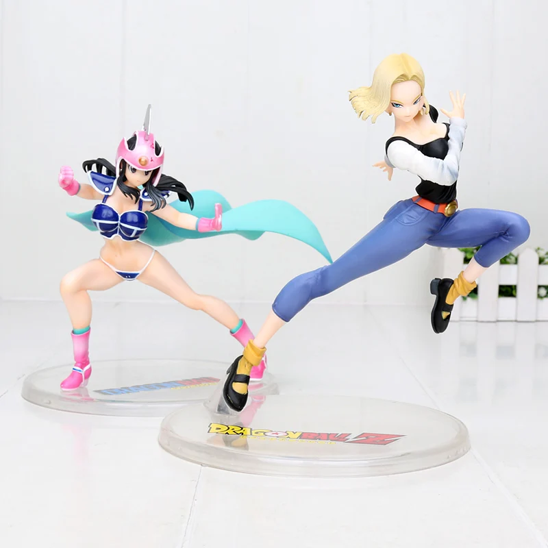 Dragon Ball Z № 18 вер. III Dragon Ball Gals лазурь Bulma Lunchi Videl девушки цифры ПВХ фигурка героя Коллекционная модель игрушки куклы для детей