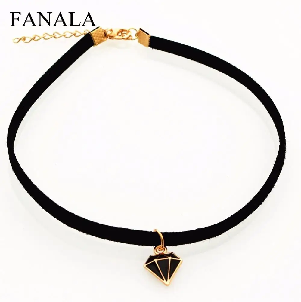 Necklace Geometric Choker Colar New Bijoux Jewelry Punk Hot Triangle Gothic Statement for Pendant Gift Women NK986 | Украшения и