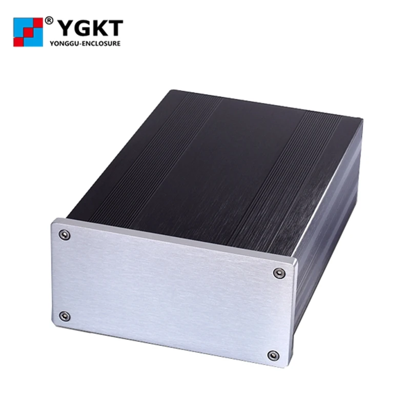 Корпус усилителя 145-68-220 мм (Φ) алюминиевый корпус Hi-Fi для самостоятельной сборки |