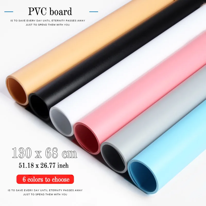 

130x68cm Colorful Matte Effect PVC Photography Board ins Backdrops Decoration for Photo Studio Waterproof Dustproof Background