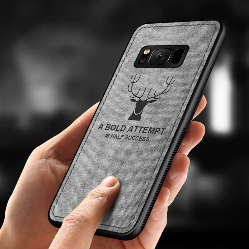 Чехол из ткани с оленем для samsung Galaxy S7, чехол на заднюю панель, защитный мягкий чехол из ТПУ для Galaxy S7Edge Edge S 7 7 S, чехол