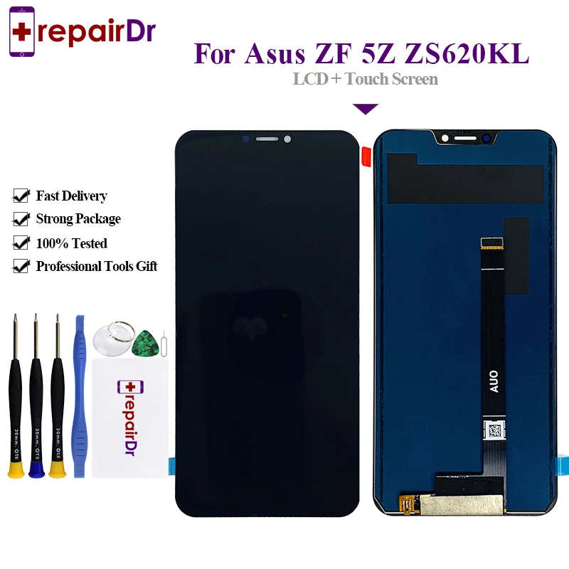 Оригинальный ЖК-дисплей с рамкой для Asus Zenfone 5z ZS620KL дигитайзер запасные части 6 2