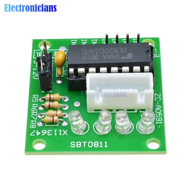 10 шт./лот ULN2003 ULN2003AN шаговый двигатель драйвер плата модуль для Arduino 28BYJ 48 5В 12В|module