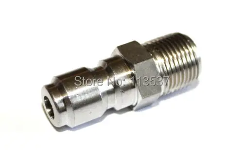 4000PSI G3/8 &quotиз нержавеющей стали быстроразъемный разъем штекер|male quick connector|plug