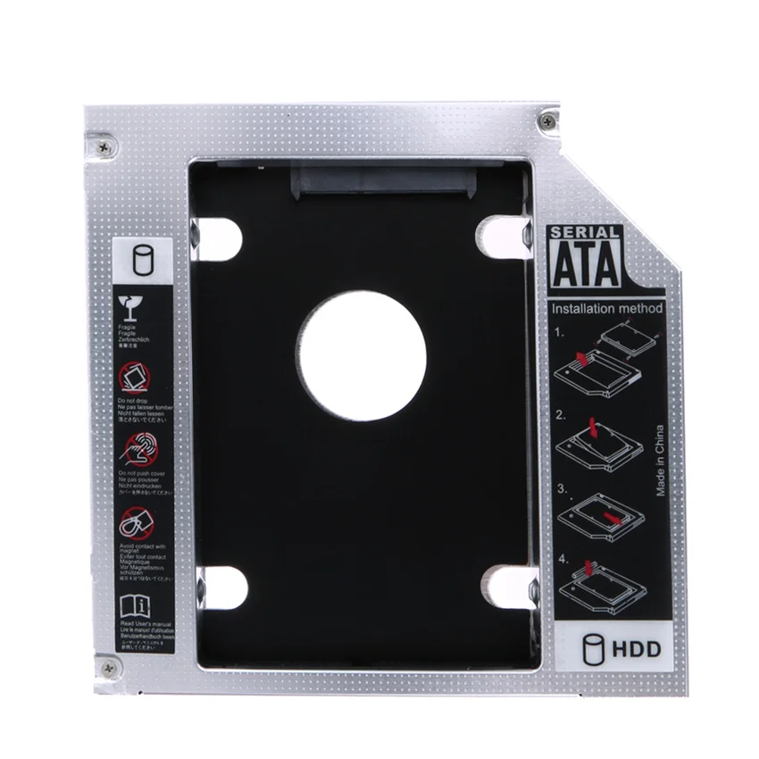 Алюминиевый 2 5 &quotстандартный SATA 12 7 мм HDD корпус SSD жесткий диск Caddy адаптер Bay