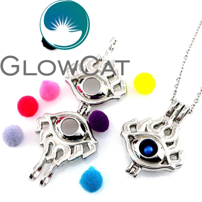 GLOWCAT KK674 Серебряный глаз Хоруса бусины клетка эфирное масло диффузор аромат