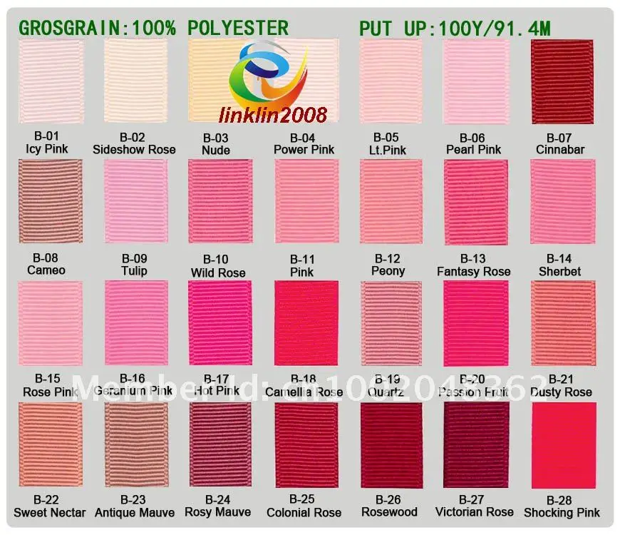 Оптовая продажа 100 ярдов Grosgrain лента B цвет свадебные ленты и банты для волос DIY 3/8
