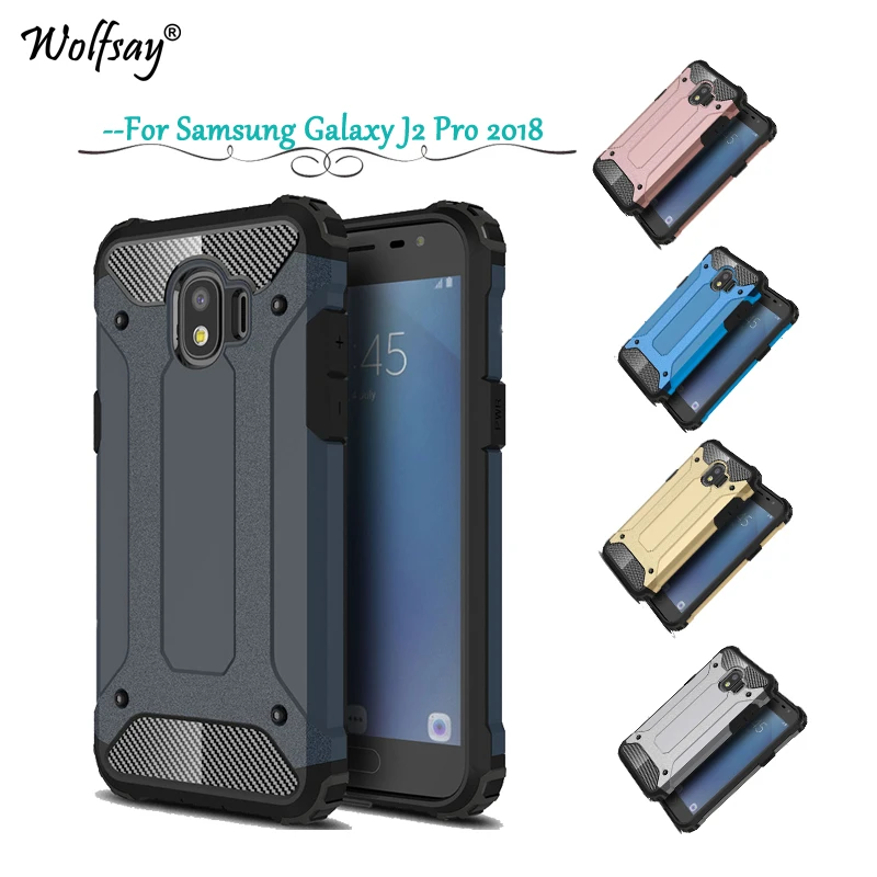 Для Samsung Galaxy J2 Pro 2018 чехол противоударный армированный резиновый для телефона