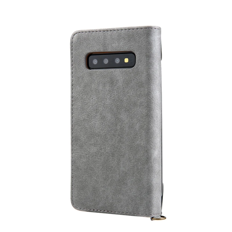 Чехол-кошелек для samsung Galaxy S10, многофункциональный флип-чехол с подставкой для карт, чехол для смартфона samsung S10 Plus, полный защитный чехол