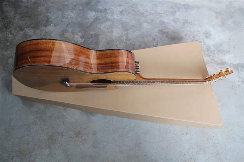 Специализированный цех 41 ''cutaway Koa акустическая электрическая гитара встроенный пикап экв