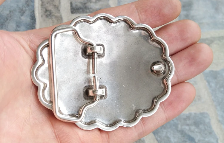 38 мм пряжка для ремня старинная серебряная в американском стиле ретро DIY кожаные