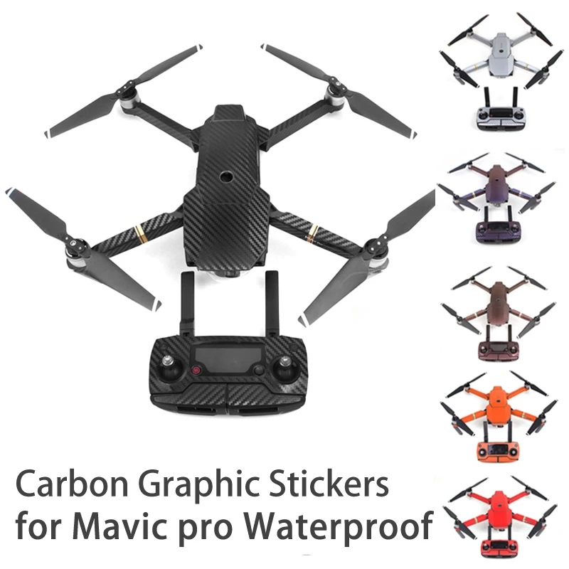 Mavic pro наклейки водонепроницаемые Углеродные графические для кожи обмотка тела