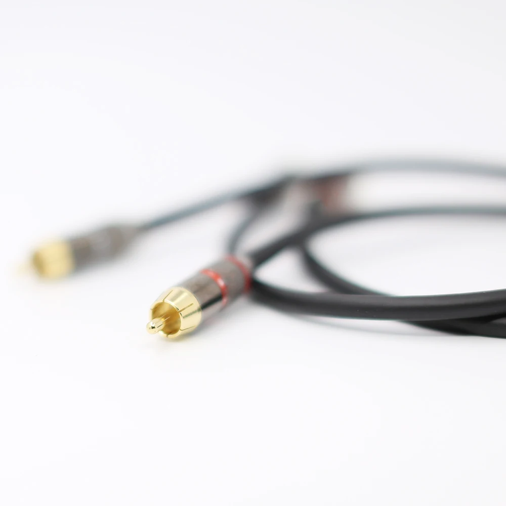 1 пара соединительных кабелей OFC A53 RCA с позолоченным 24-каратным HI-End | Электроника