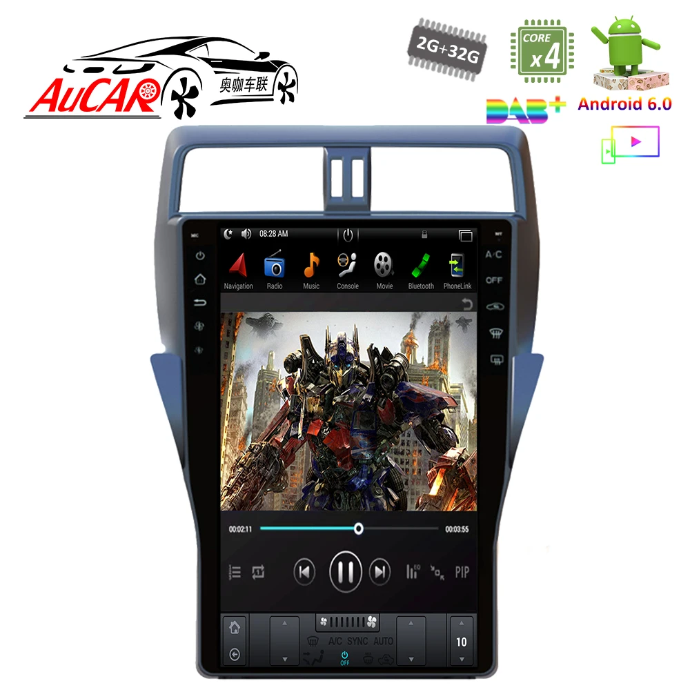 Автомобильный DVD плеер Tesla Style с вертикальной GPS навигацией Bluetooth и Wi Fi 4G AUX RDS для