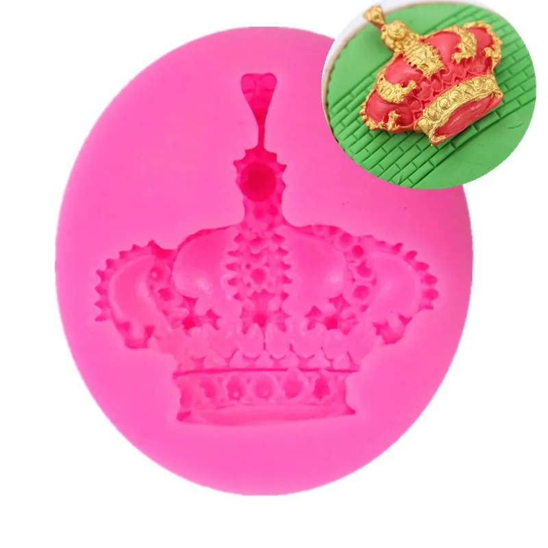 Новая Королевская корона силиконовая форма fandont силикагель формы коронки