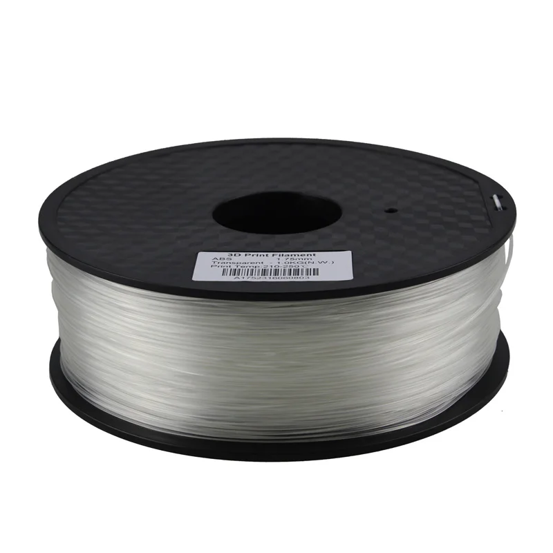 1kg transparent ABS HUAFAST PLA нити для 3d принтера материалы 1,75 мм 1 кг/0,25 кг ABS 3D печать Ручка нити пластиковые детали подходят для creality - Цвет: 1kg transparent ABS