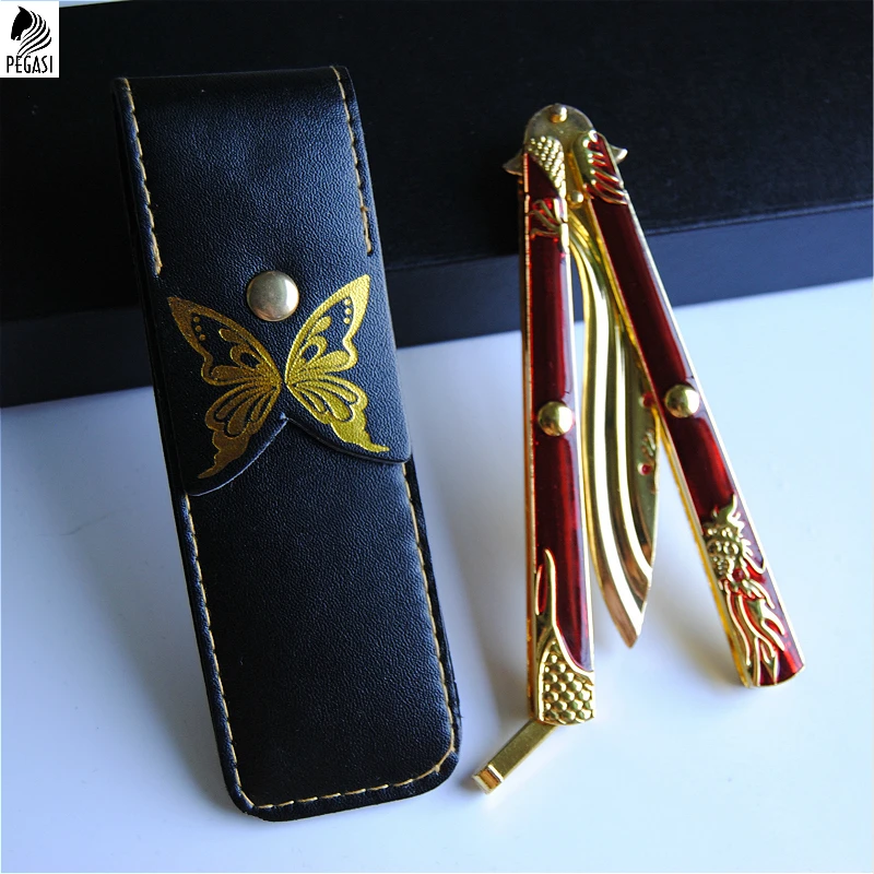 Нож бабочка PEGASI из цинкового сплава острый нож не подходит для подарка и