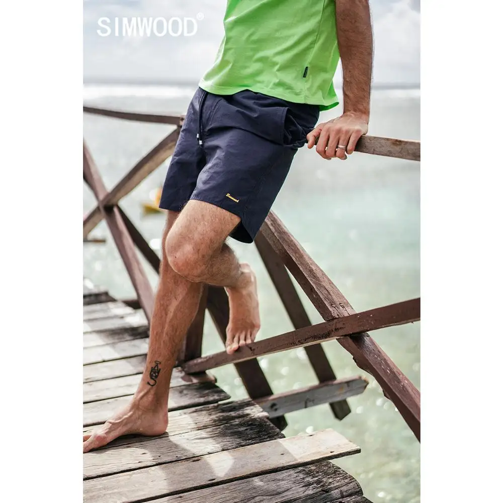 Шорты SIMWOOD мужские свободные повседневные для отдыха пляжа 190292|Мужские шорты| |