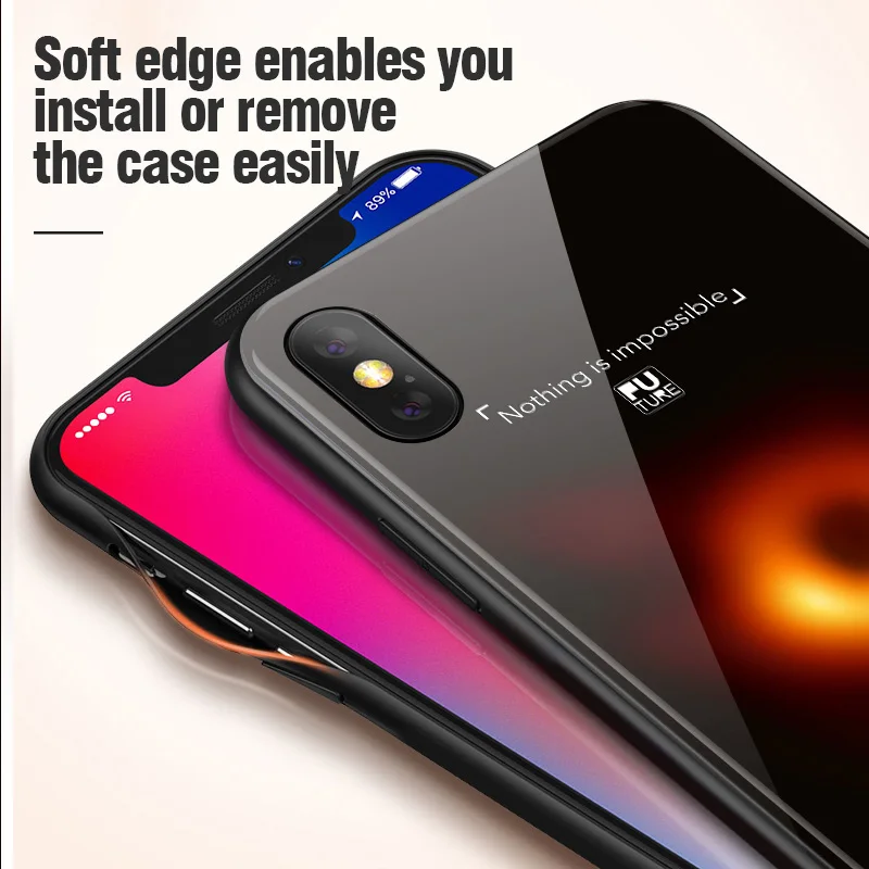 Противоударный чехол из закаленного стекла для iPhone X XS MAX XR 6 6s 7 8 plus | Мобильные