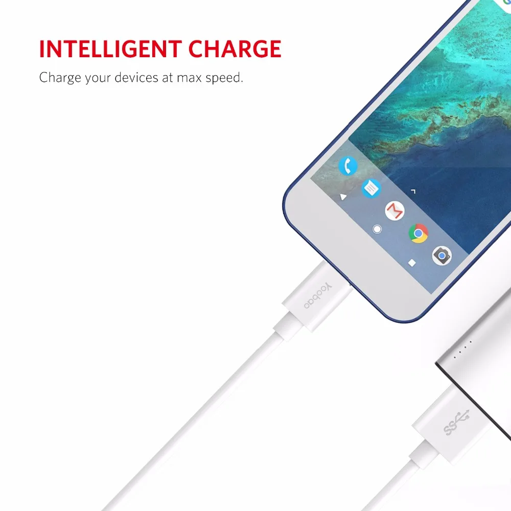 Yoobao YBCA3 usb type C 3 1 кабель для зарядки и передачи данных 3A линия сотового телефона