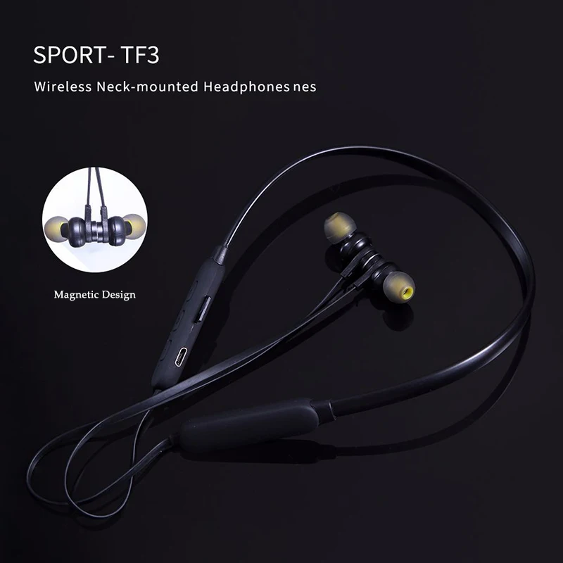 Беспроводные наушники Bluetooth IPX5 водонепроницаемые магнитная гарнитура с