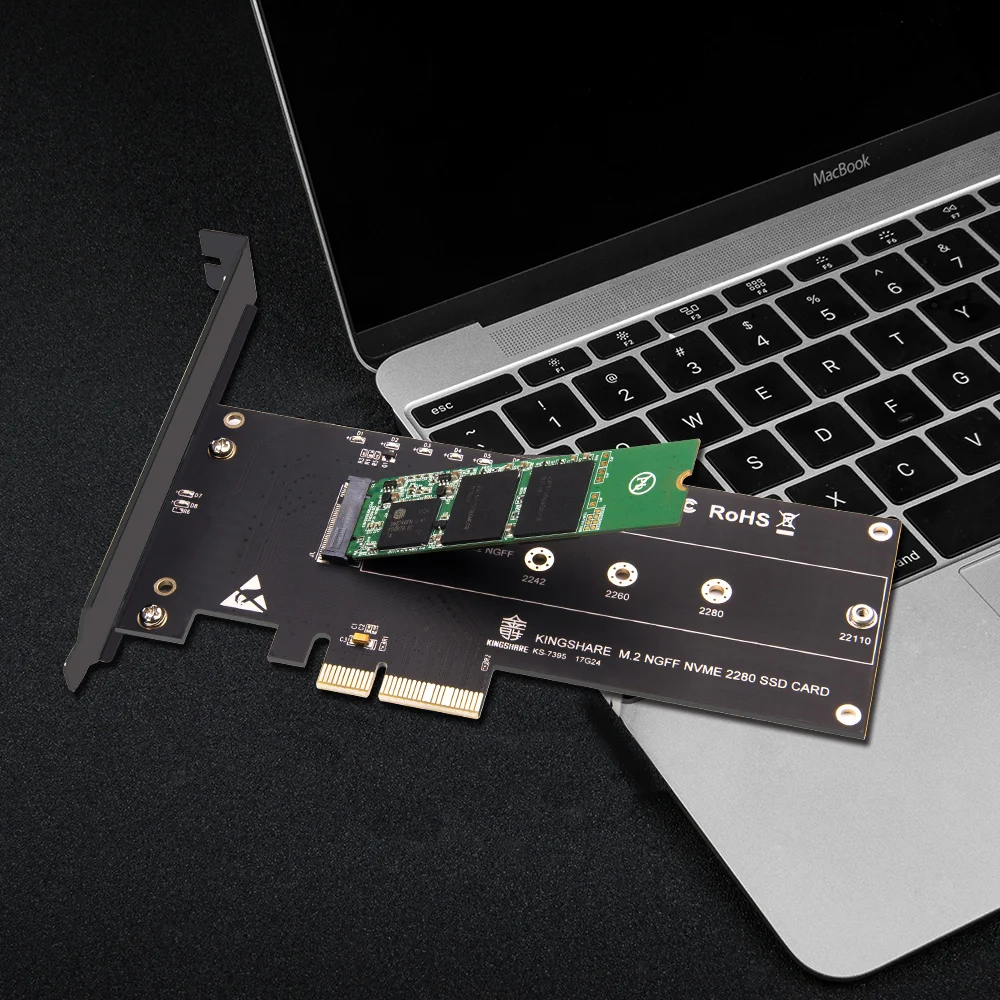 KINGSHARE ssd m2 NVMe SSD PCIe 3 0x4 адаптер карт расширения pcie M2 riser card KS NVX403|Платы расширения| |