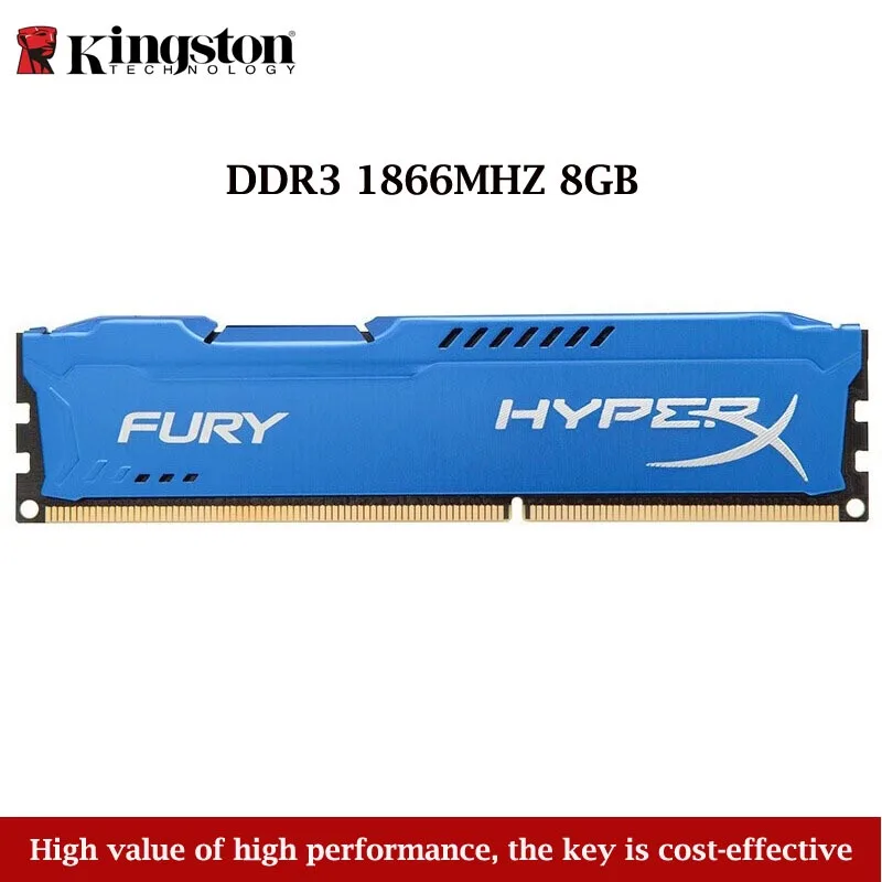 Kingston Technology Hyperx Fury 1 шт. 8 ГБ 1866 МГц DDR3 карта памяти Ram для настольных компьютеров игр