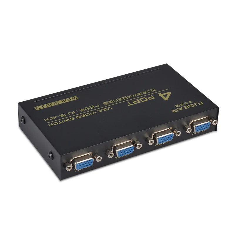 4 порта vga переключатель коробка VGA видео для ПК ноутбук Настольный монитор
